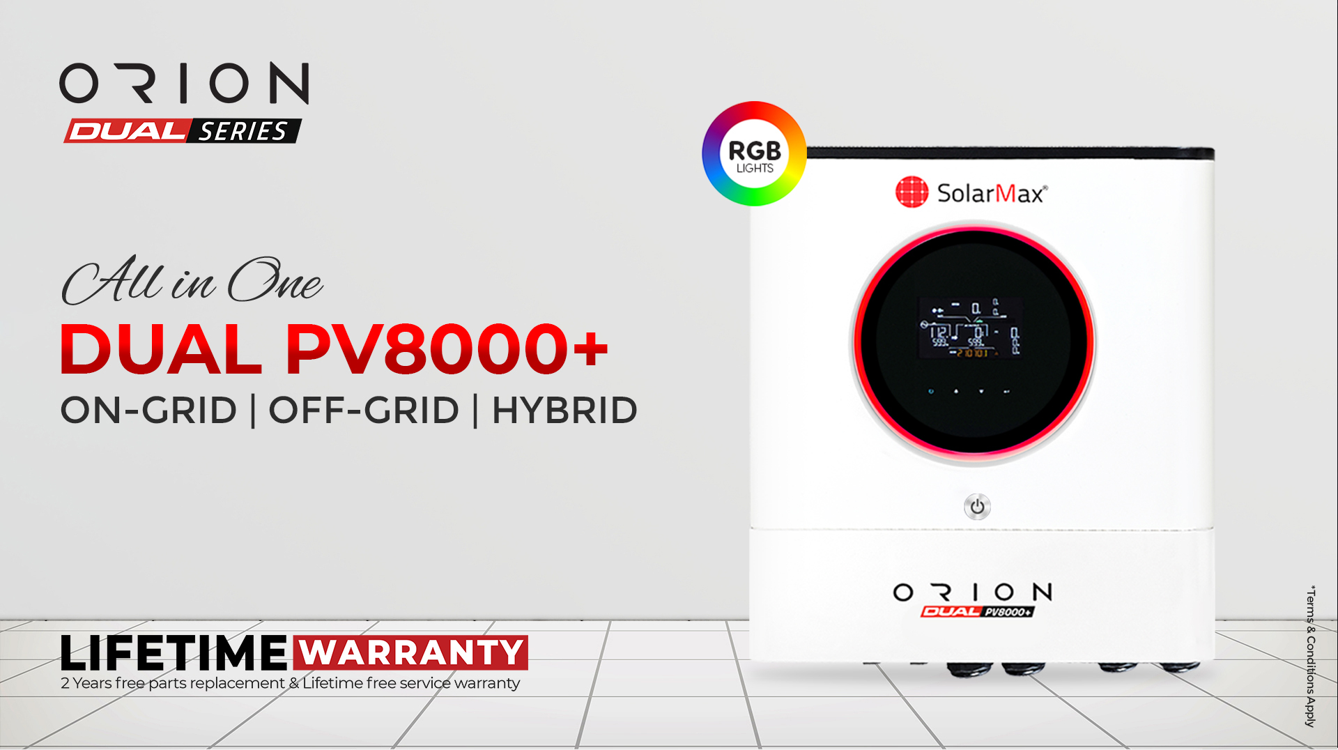 SolarMax Orion Dual PV8000+ Hybrid Inverter | SolarMax