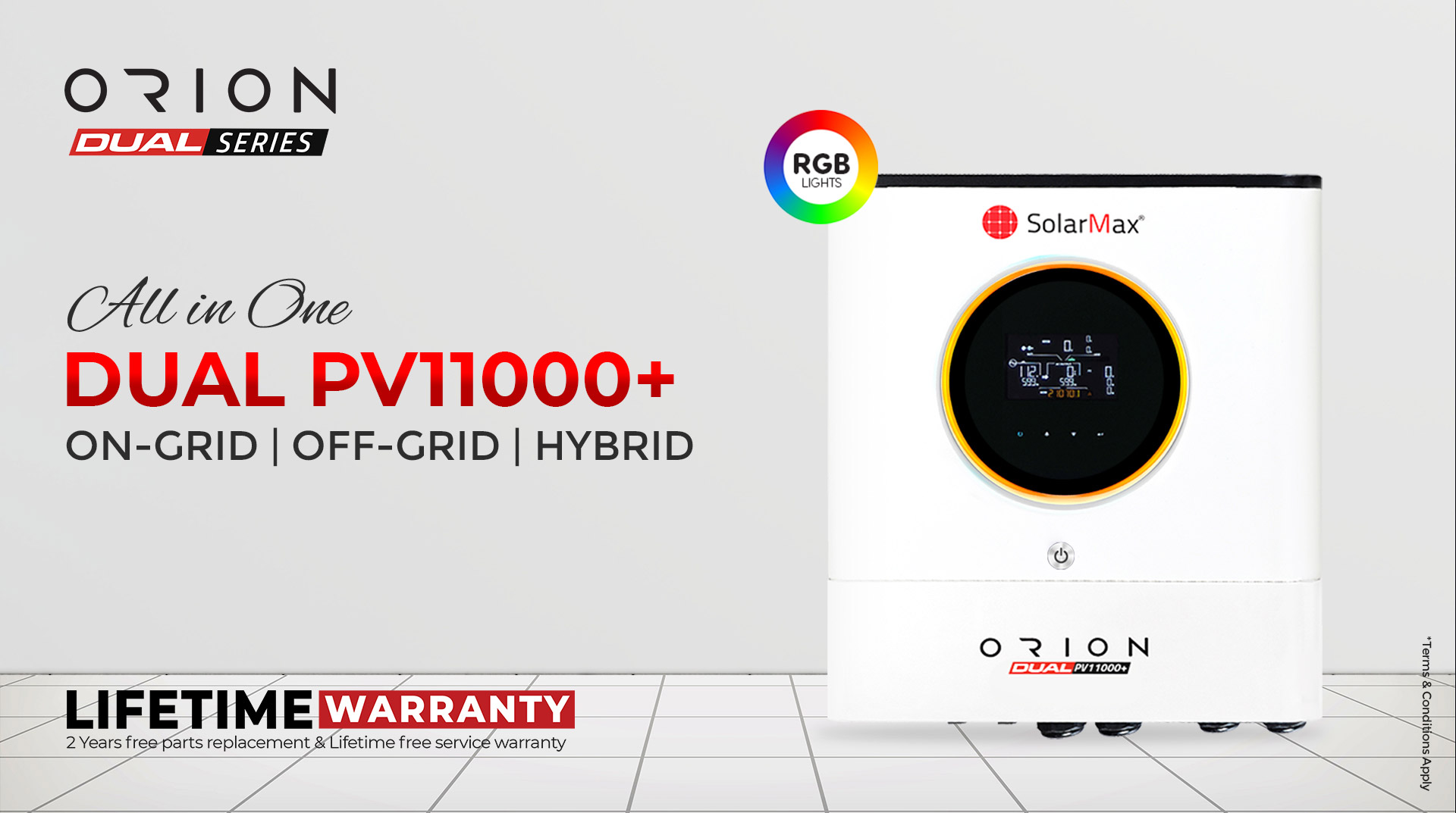 SolarMax Orion Dual PV11000+ Hybrid Inverter | SolarMax